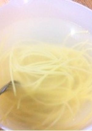 レンジでチン♪簡単なパスタの茹で方-レシピのメイン写真