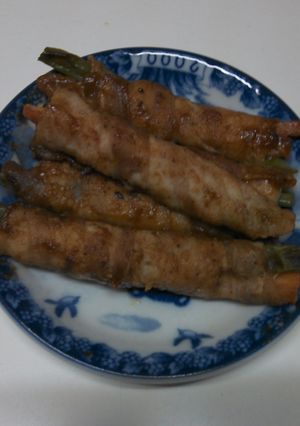 お弁当☆いんげん人参の豚肉巻き-レシピのメイン写真