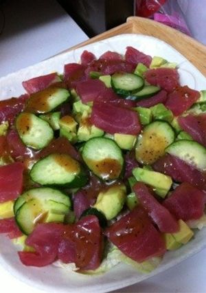 簡単★マグロとアボカドのおいしいサラダ☆-レシピのメイン写真