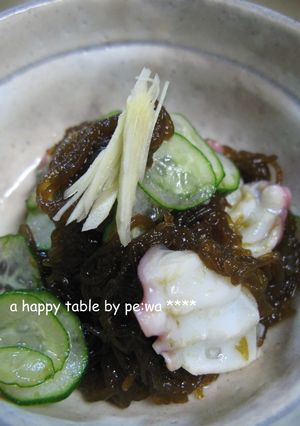 体にやさしい*たことキュウリのもずく酢-レシピのメイン写真