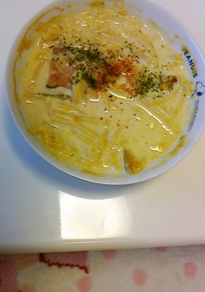 南瓜クリームスープペンネ(リメイク)-レシピのメイン写真