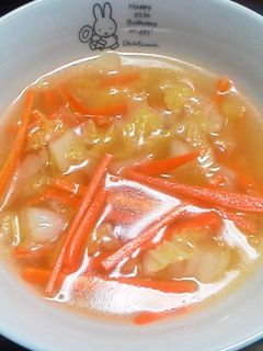 白菜のトロっとスープ♬-レシピのメイン写真