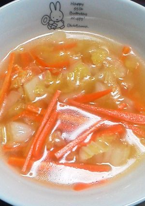 白菜のトロっとスープ♬-レシピのメイン写真