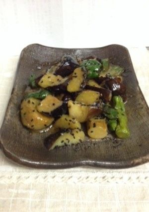 簡単☆五分待ってね☆なす味噌ピーマン☆-レシピのメイン写真