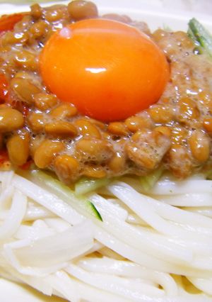 ダイエット☆ヘルシーキム納豆うどん♪-レシピのメイン写真