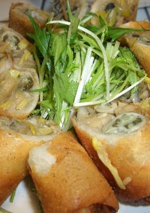 牡蠣と黄ニラの春巻き-レシピのメイン写真