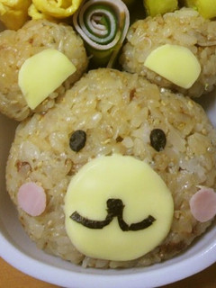 くまちゃん弁当-レシピのメイン写真