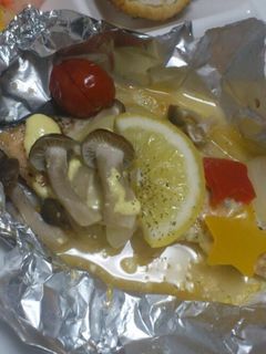 ☆きのことサーモンのホイル焼き☆-レシピのメイン写真