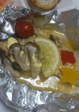 ☆きのことサーモンのホイル焼き☆-レシピのメイン写真