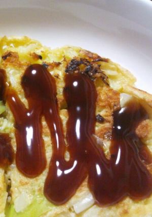 ＢＰの代わりに里芋を使ったお好み焼き☆-レシピのメイン写真