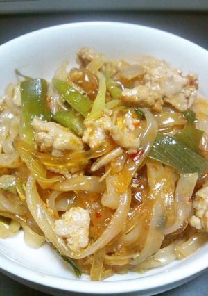 もちもち☆米麺のチャプチェ♪-レシピのメイン写真