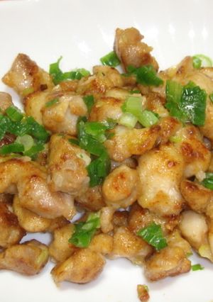 焼くだけからあげ粉で鶏ひざ軟骨のネギ焼き-レシピのメイン写真