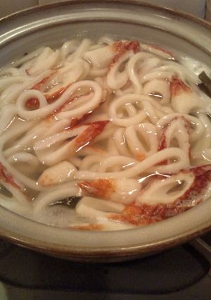 節約！材料たった4つのうどん鍋！-レシピのメイン写真