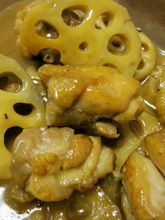 レンコンと鶏肉の照り焼き-レシピのメイン写真