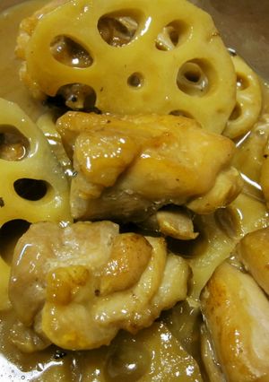 レンコンと鶏肉の照り焼き-レシピのメイン写真