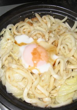 タジンにおまかせ！　ウマウマ半熟うどん-レシピのメイン写真