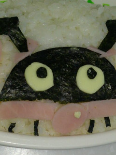 簡単にキャラ。バイキンマン-レシピのメイン写真