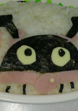 簡単にキャラ。バイキンマン-レシピのメイン写真