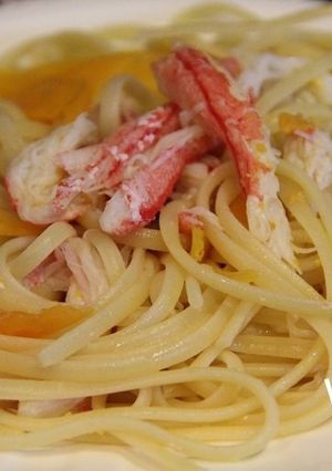 混ぜるだけの簡単!蟹パスタ-レシピのメイン写真
