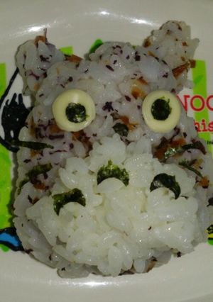 キャラ☆トトロおにぎり-レシピのメイン写真