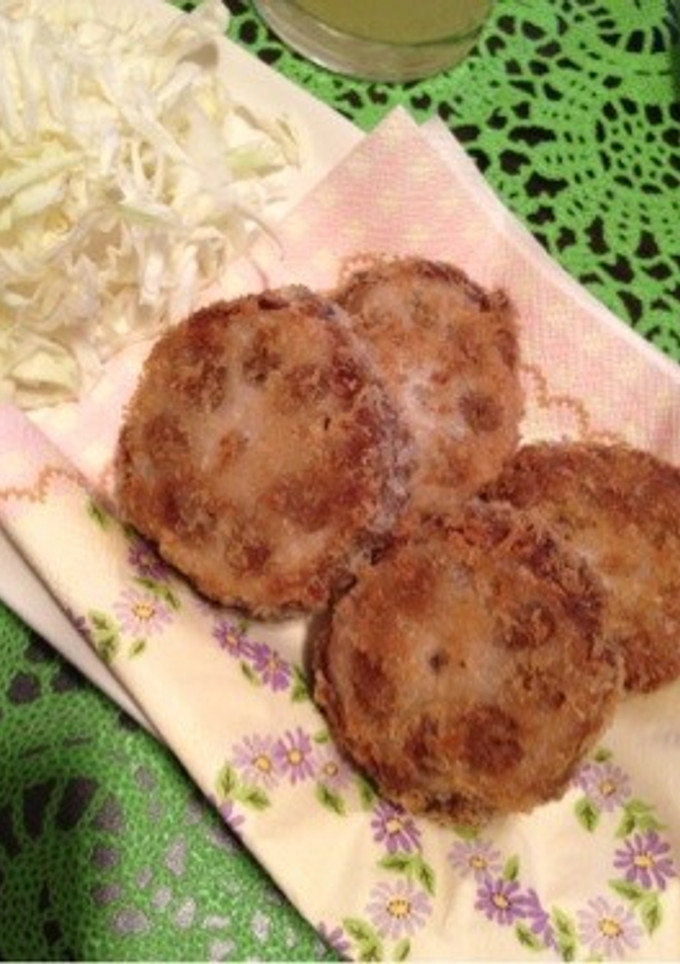 れんこんのひき肉はさみ揚げ-レシピのメイン写真