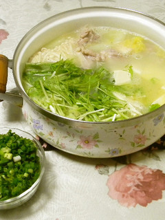 鶏の白濁スープ鍋(京都風)-レシピのメイン写真