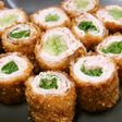 豚バラの水菜巻きカツ☆