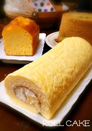 マロンクリームのロールケーキ-レシピのメイン写真