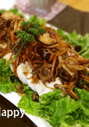 レンジチキンロール・野菜バルサミコソース-レシピのメイン写真