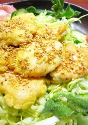ささ身の柔らかピカタ☆さっぱりポン酢で♪-レシピのメイン写真