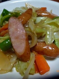 残り野菜炒めを生姜甘酢で酢豚風に-レシピのメイン写真