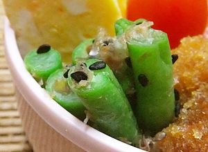 超簡単１品♡インゲンおかかごま塩-レシピのメイン写真