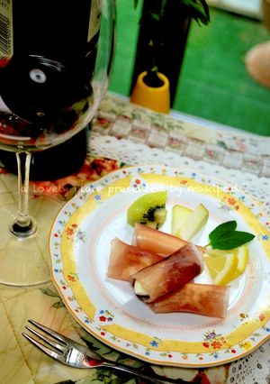 ♡ワインエキスパートの簡単生ハムチーズ♡-レシピのメイン写真
