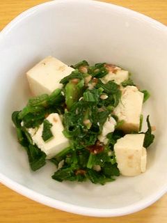 モロヘイヤと豆腐の梅和え-レシピのメイン写真
