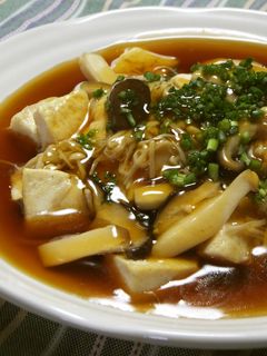豆腐ときのこの中華あんかけ-レシピのメイン写真