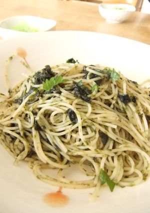 お歯黒必至!でも美味しい海苔のパスタ-レシピのメイン写真