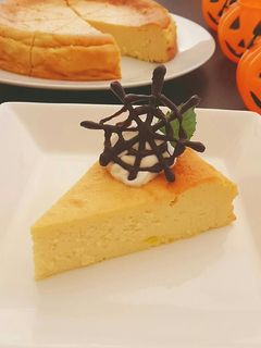 ハロウィンに☆かぼちゃのチーズケーキ-レシピのメイン写真