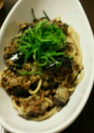 納豆と茄子の和風パスタ-レシピのメイン写真