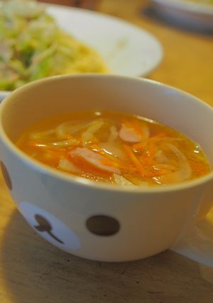 小説の料理再現・根菜コンソメスープ-レシピのメイン写真