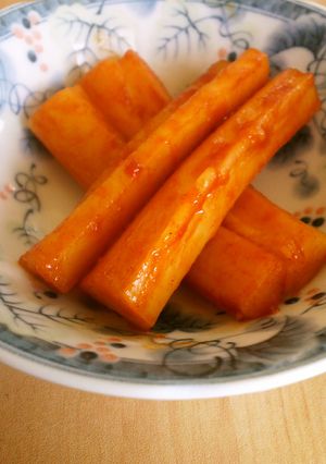 簡単☆ちくわぶでなんちゃってトッポギ！-レシピのメイン写真
