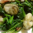 牡蠣・ほうれん草・ベーコンのソテー