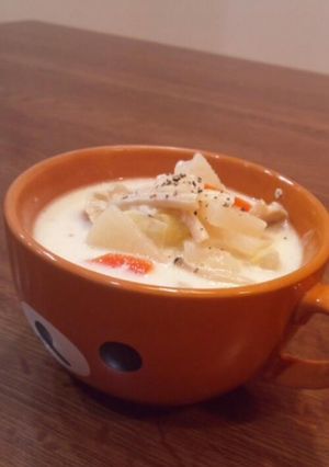 野菜たっぷりミルクスープ-レシピのメイン写真