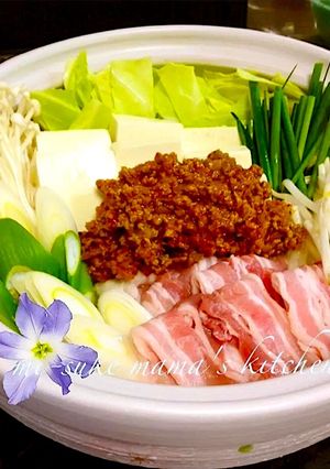 ｡ஐஃ肉味噌で簡単☆濃厚豆乳担々鍋｡ஐஃ-レシピのメイン写真