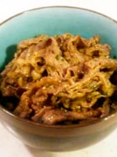 山椒の香る塩麹入り牛丼-レシピのメイン写真