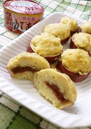 中にこっそり小豆入り　スイートポテト-レシピのメイン写真