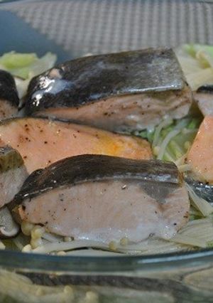 鮭と白菜の鰹風味なバター蒸し-レシピのメイン写真