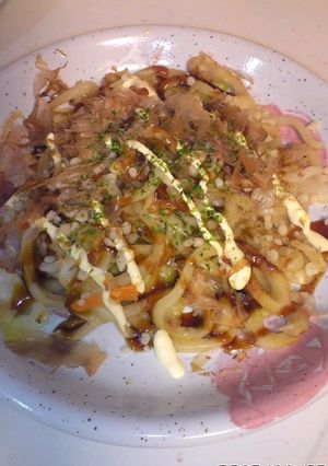 お腹いっぱい☆簡単☆お好み焼きうどん-レシピのメイン写真