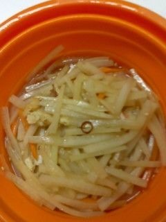 節約!レンジでチン♪大根の皮のきんぴら-レシピのメイン写真