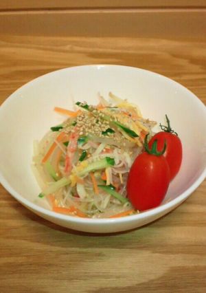 緑豆春雨＆もやしの中華サラダ-レシピのメイン写真