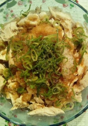 鶏むね肉のおろしポン酢あえ♪-レシピのメイン写真